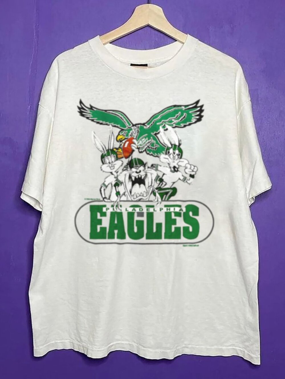 Vintage Philadelphia Eagles Looney Tunes Football Style Shirt, NFL Eagles Shirt